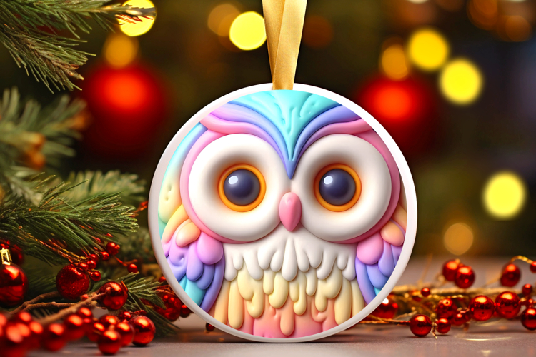 Round Christmass Ornament Sublimation|Clipart