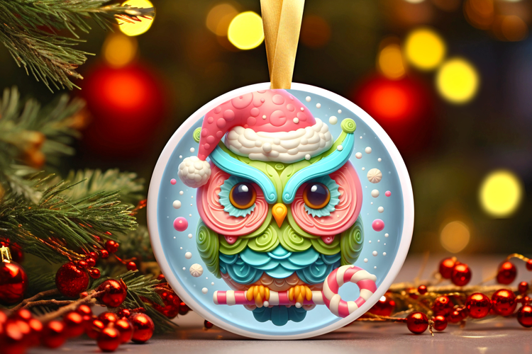 Round Christmass Ornament Sublimation|Clipart