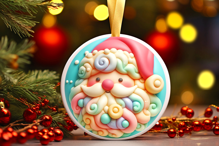Round Christmass Ornament Sublimation|Clipart