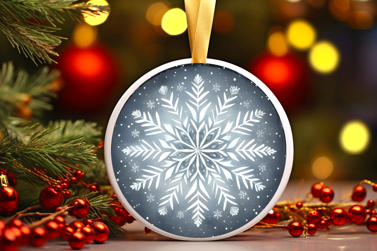Round Christmass Ornament Sublimation|Clipart