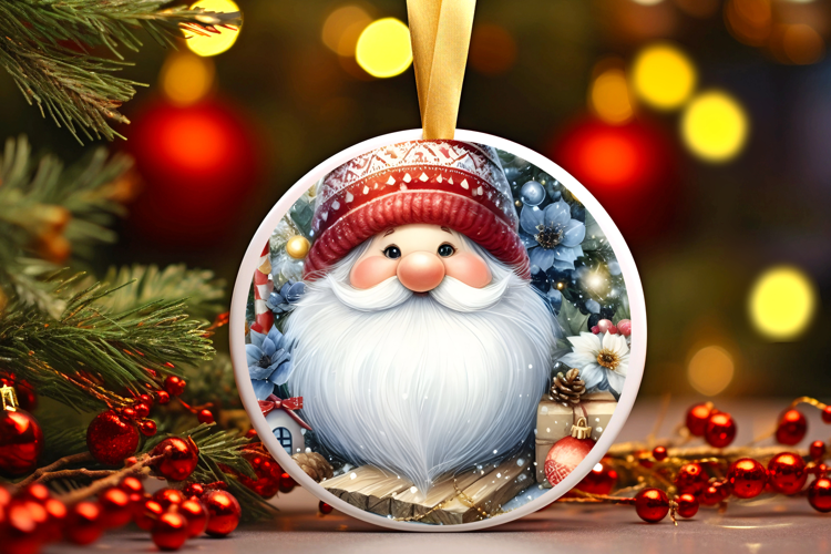 Round Christmass Ornament Sublimation|Clipart