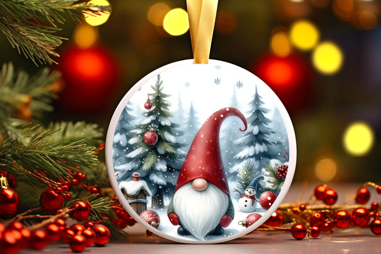 Round Christmass Ornament Sublimation|Clipart