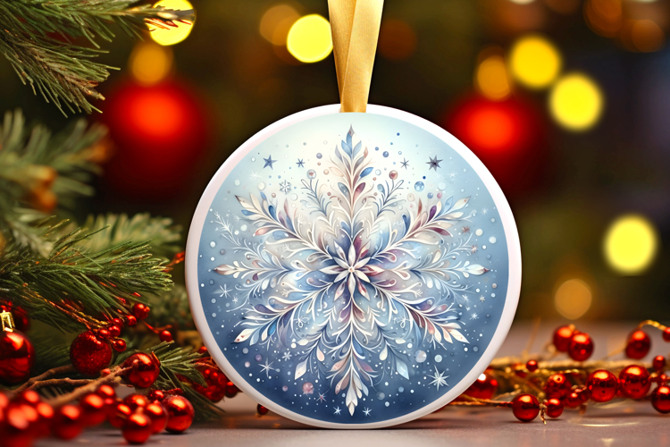 Round Christmass Ornament Sublimation|Clipart