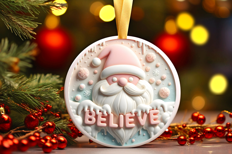 Round Christmass Ornament Sublimation|Clipart