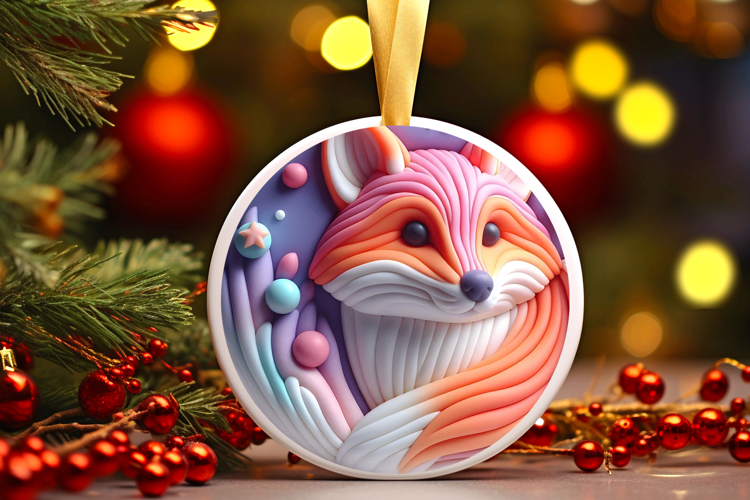 Round Christmass Ornament Sublimation|Clipart