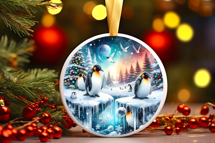Round Christmass Ornament Sublimation|Clipart