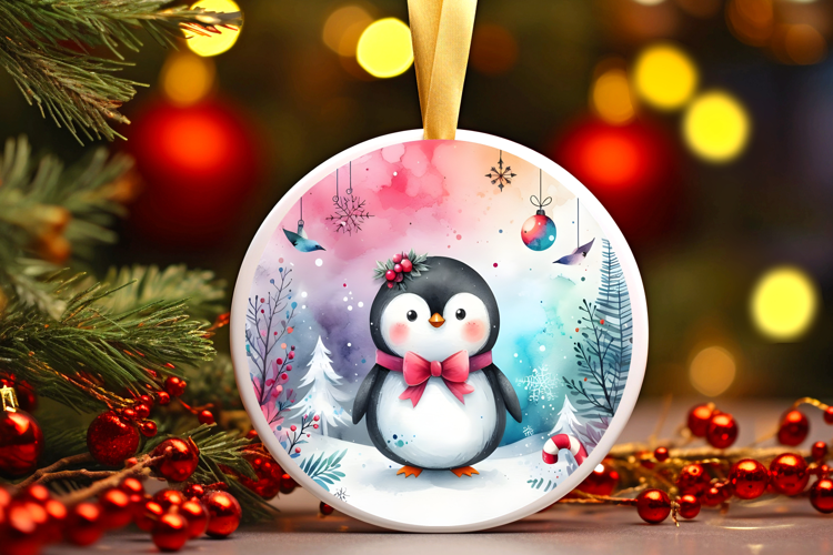 Round Christmass Ornament Sublimation|Clipart