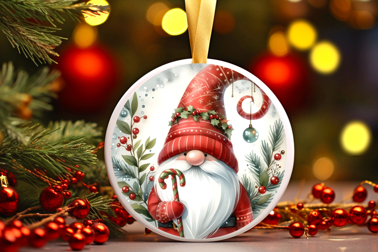Round Christmass Ornament Sublimation|Clipart