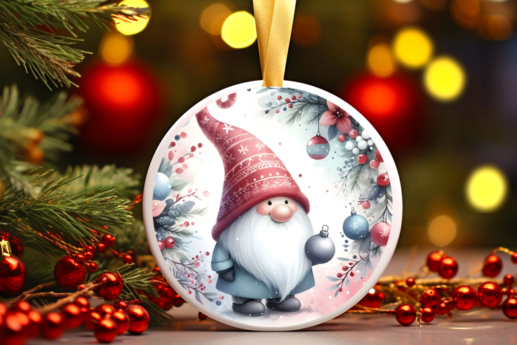 Round Christmass Ornament Sublimation|Clipart