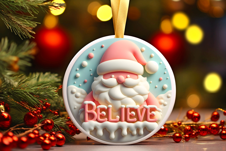 Round Christmass Ornament Sublimation|Clipart
