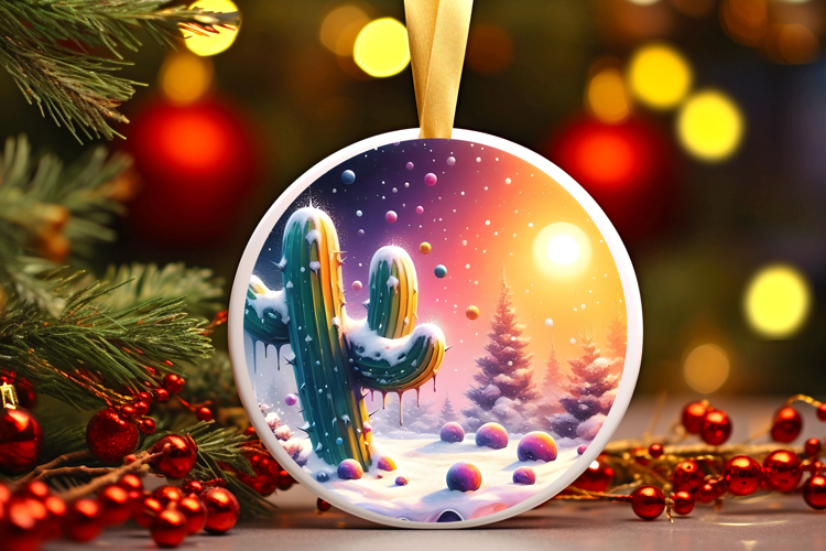 Round Christmass Ornament Sublimation|Clipart
