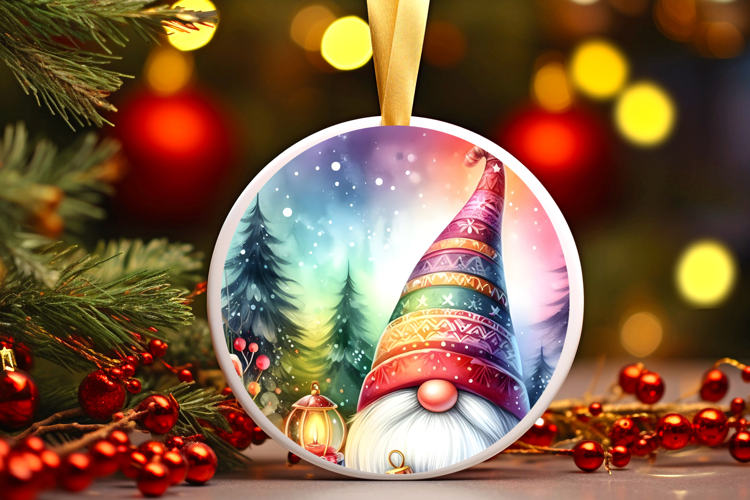 Round Christmass Ornament Sublimation|Clipart