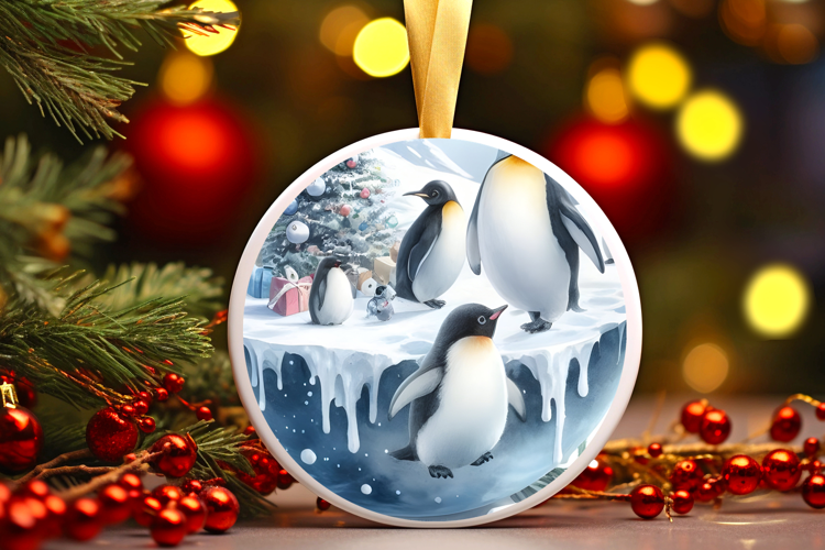 Round Christmass Ornament Sublimation|Clipart