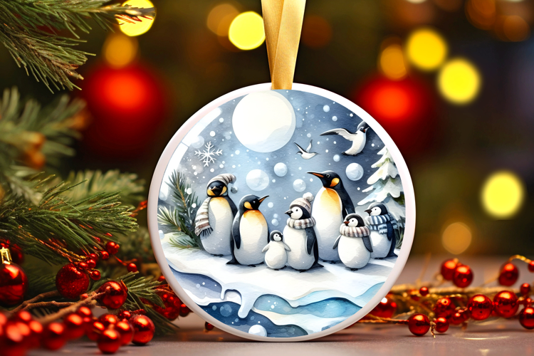Round Christmass Ornament Sublimation|Clipart