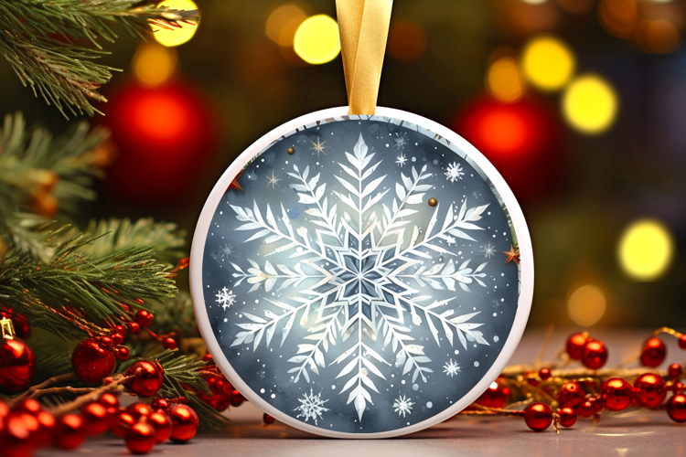 Round Christmass Ornament Sublimation|Clipart