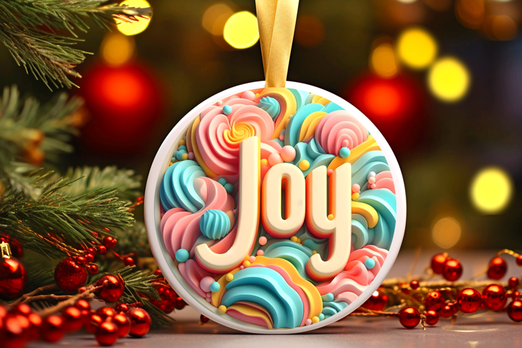 Round Christmass Ornament Sublimation|Clipart
