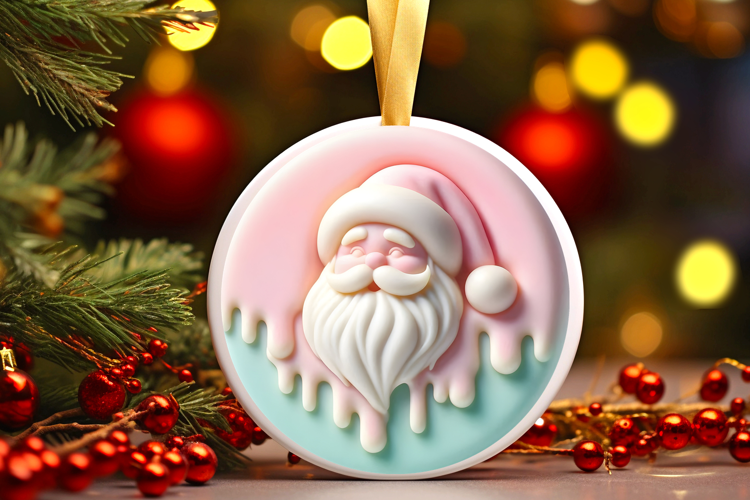 Round Christmass Ornament Sublimation|Clipart