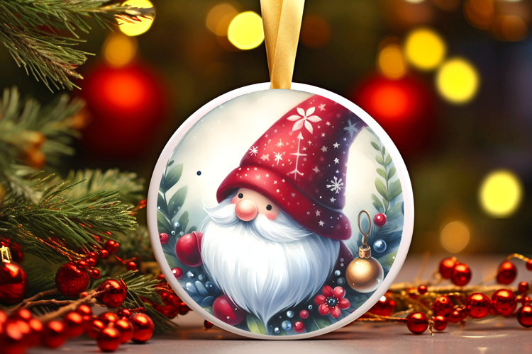 Round Christmass Ornament Sublimation|Clipart