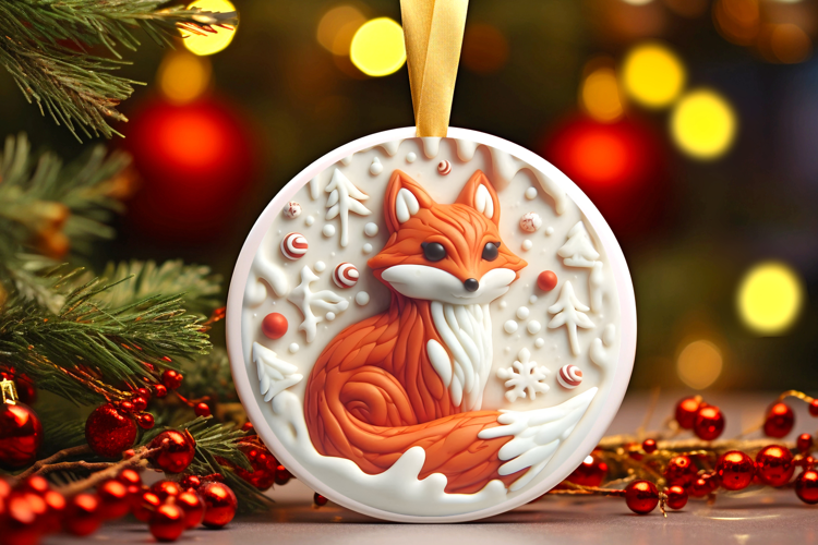 Round Christmass Ornament Sublimation|Clipart