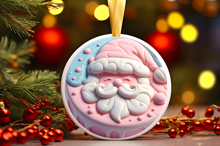 Round Christmass Ornament Sublimation|Clipart