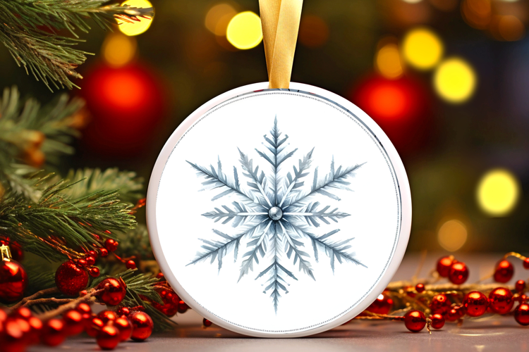 Round Christmass Ornament Sublimation|Clipart