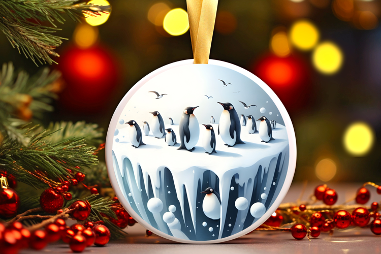 Round Christmass Ornament Sublimation|Clipart