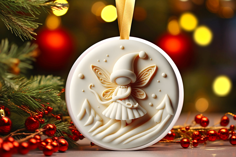 Round Christmass Ornament Sublimation|Clipart