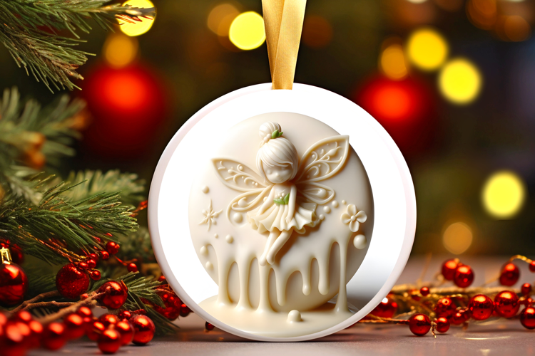 Round Christmass Ornament Sublimation|Clipart