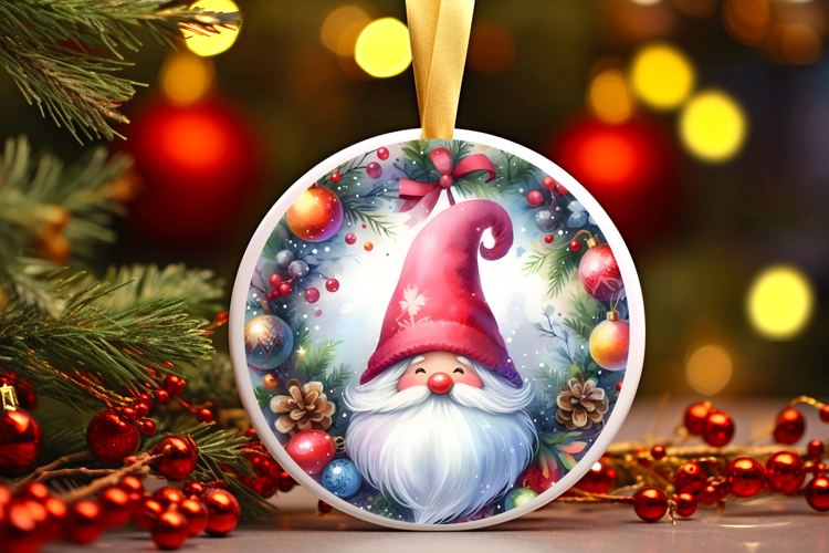 Round Christmass Ornament Sublimation|Clipart