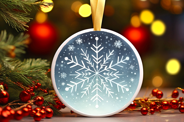 Round Christmass Ornament Sublimation|Clipart