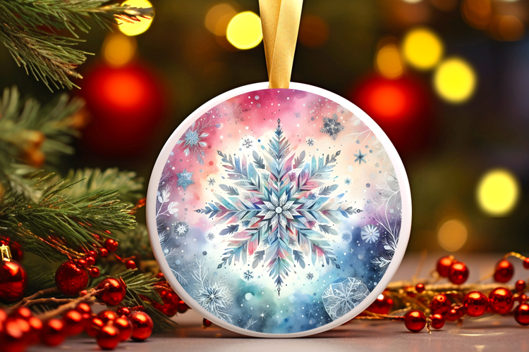 Round Christmass Ornament Sublimation|Clipart