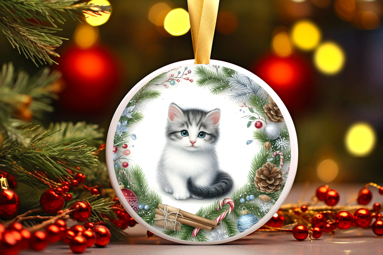Round Christmass Ornament Sublimation|Clipart