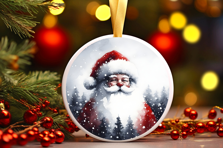 Round Christmass Ornament Sublimation|Clipart