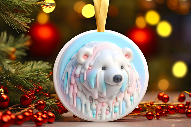 Round Christmass Ornament Sublimation|Clipart