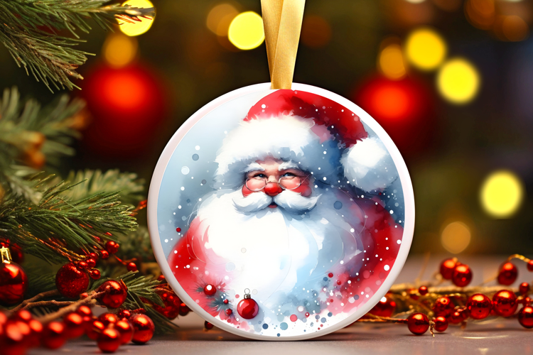 Round Christmass Ornament Sublimation|Clipart