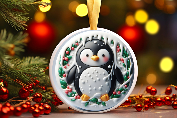 Round Christmass Ornament Sublimation|Clipart