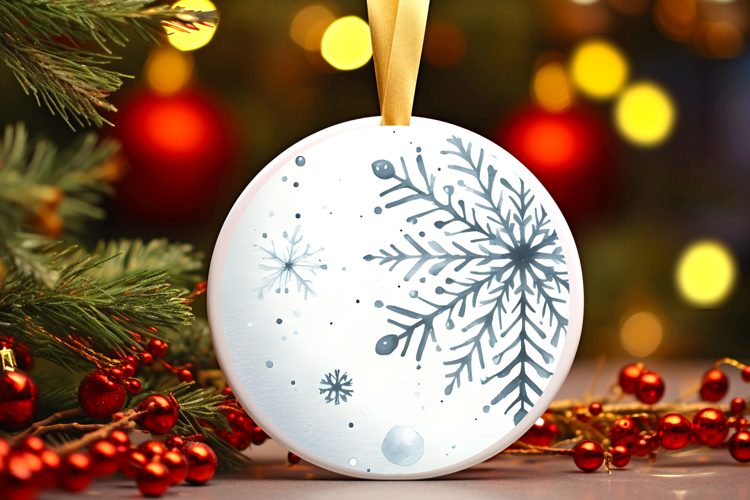 Round Christmass Ornament Sublimation|Clipart