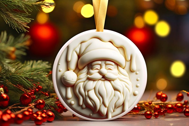 Round Christmass Ornament Sublimation|Clipart