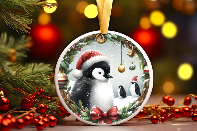 Round Christmass Ornament Sublimation|Clipart