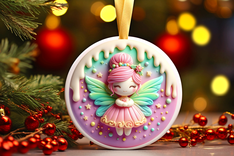 Round Christmass Ornament Sublimation|Clipart
