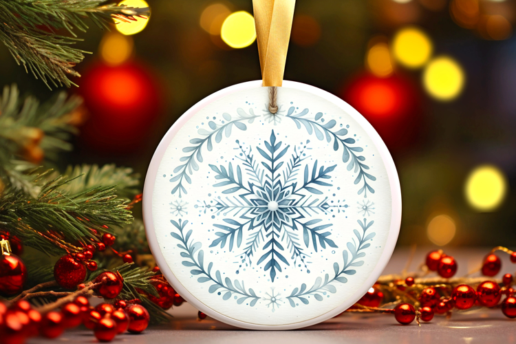 Round Christmass Ornament Sublimation|Clipart