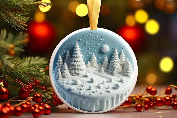 Melting Winter Scene Ornament