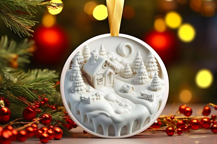 Melting Winter Scene Ornament