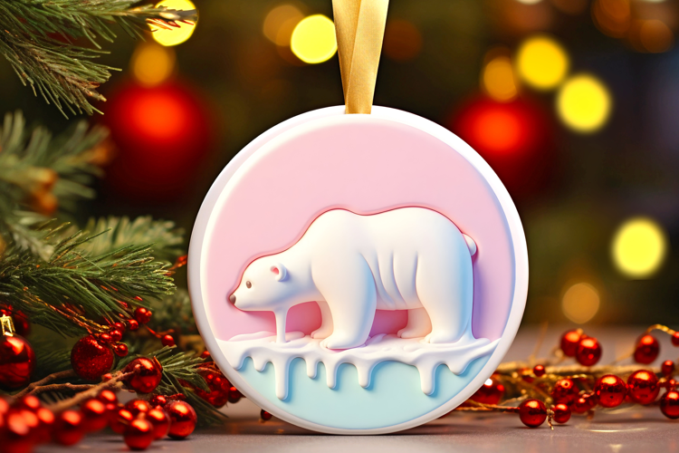 Round Christmass Ornament Sublimation|Clipart