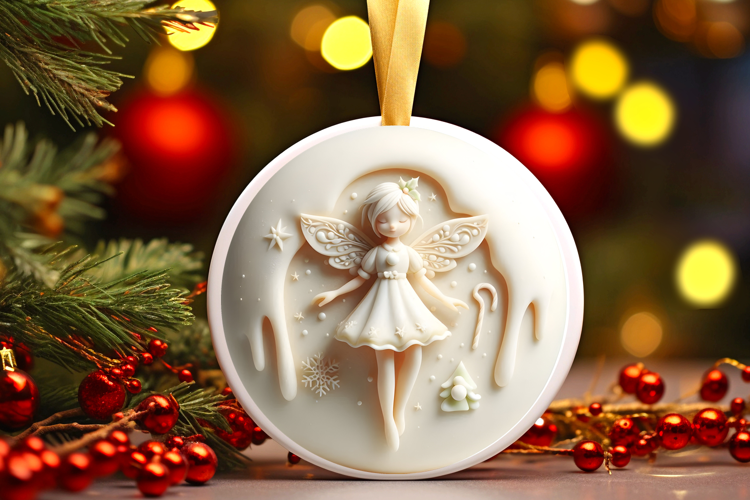Round Christmass Ornament Sublimation|Clipart