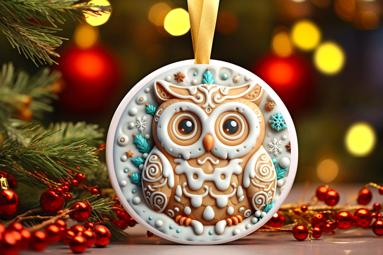 Round Christmass Ornament Sublimation|Clipart