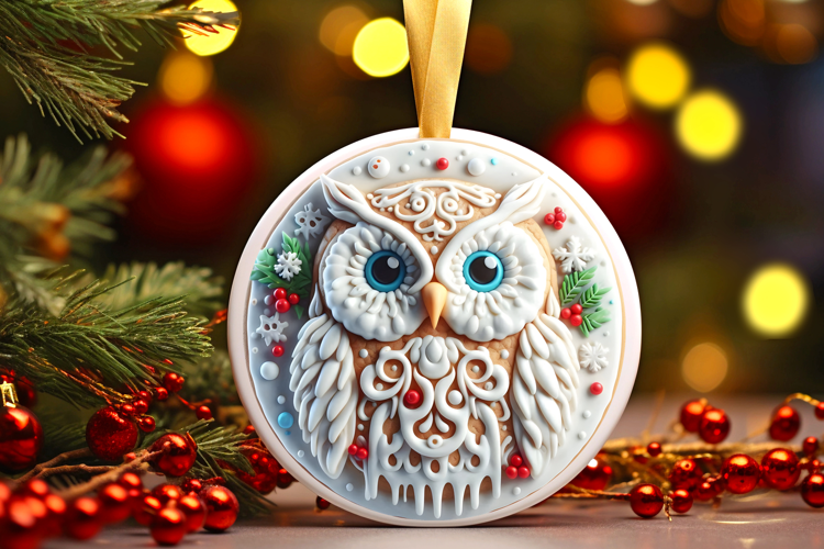 Round Christmass Ornament Sublimation|Clipart