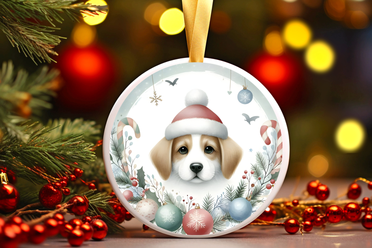 Round Christmass Ornament Sublimation|Clipart