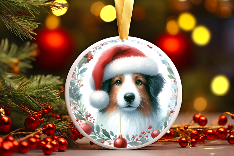 Round Christmass Ornament Sublimation|Clipart