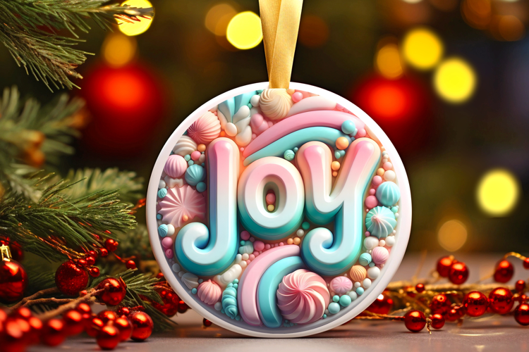 Round Christmass Ornament Sublimation|Clipart